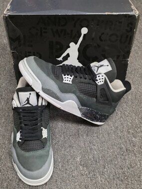 Air Jordan 4 Retro Fear 2024 Black Cool Grey